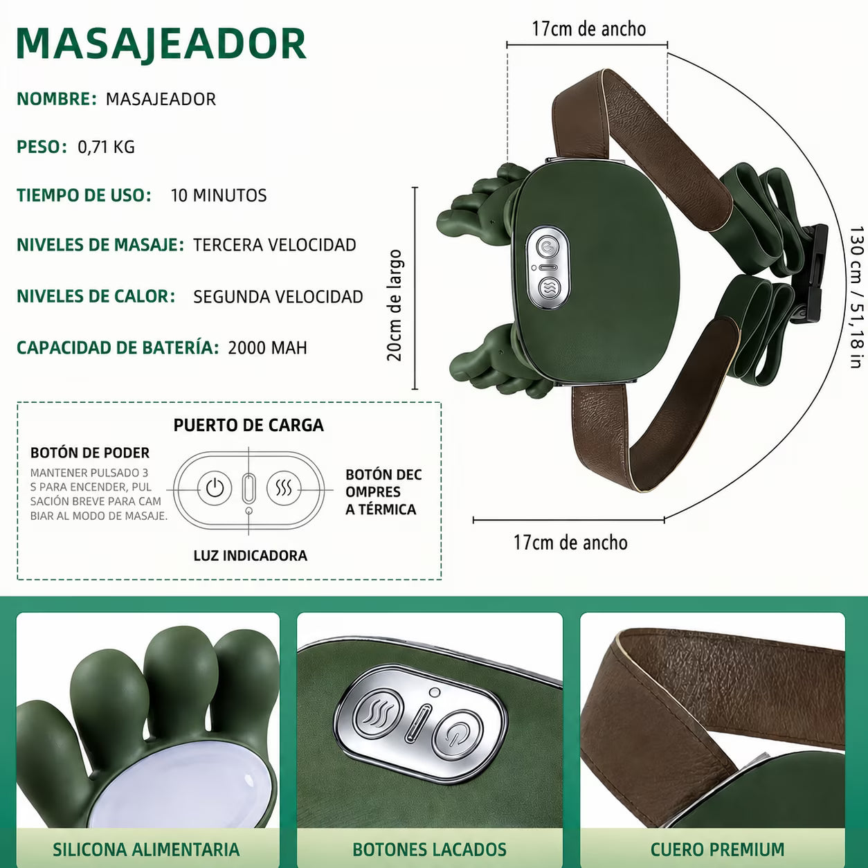 Masajeador Premium: Después de un día pesado