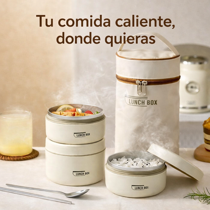 Super Pack 3 Loncheras Térmicas + Estuche: Comer bien, sin importar el lugar
