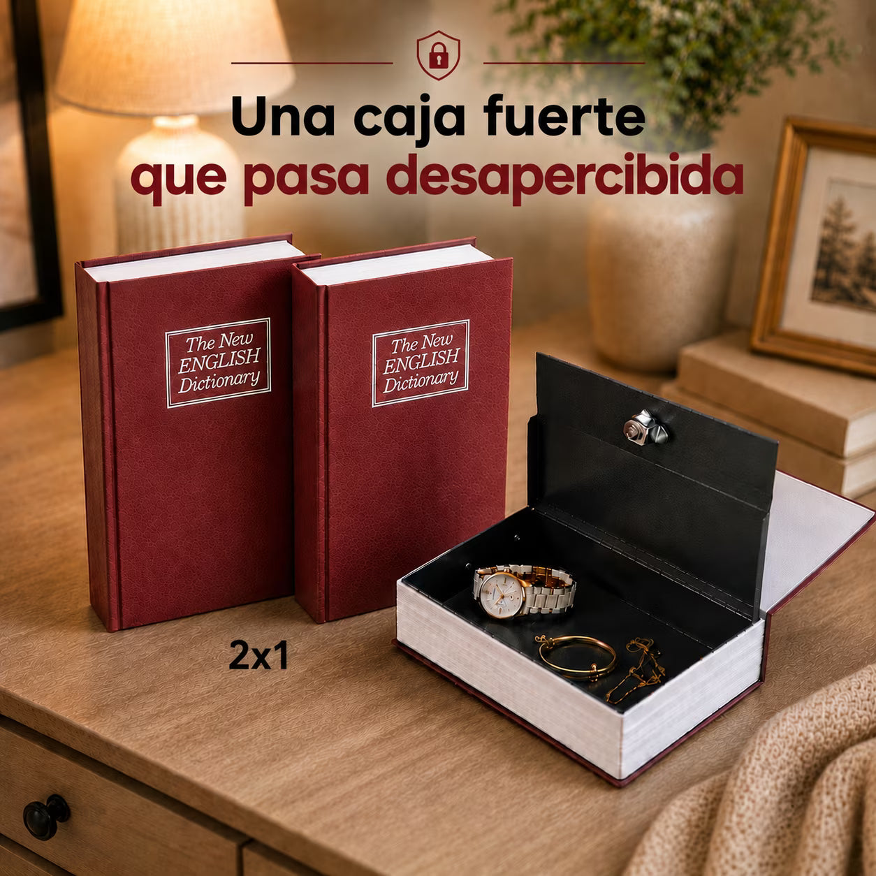 2x1 Libro Secreto: La caja fuerte que nadie notará
